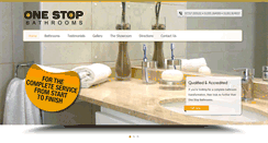 Desktop Screenshot of onestopbathrooms.com